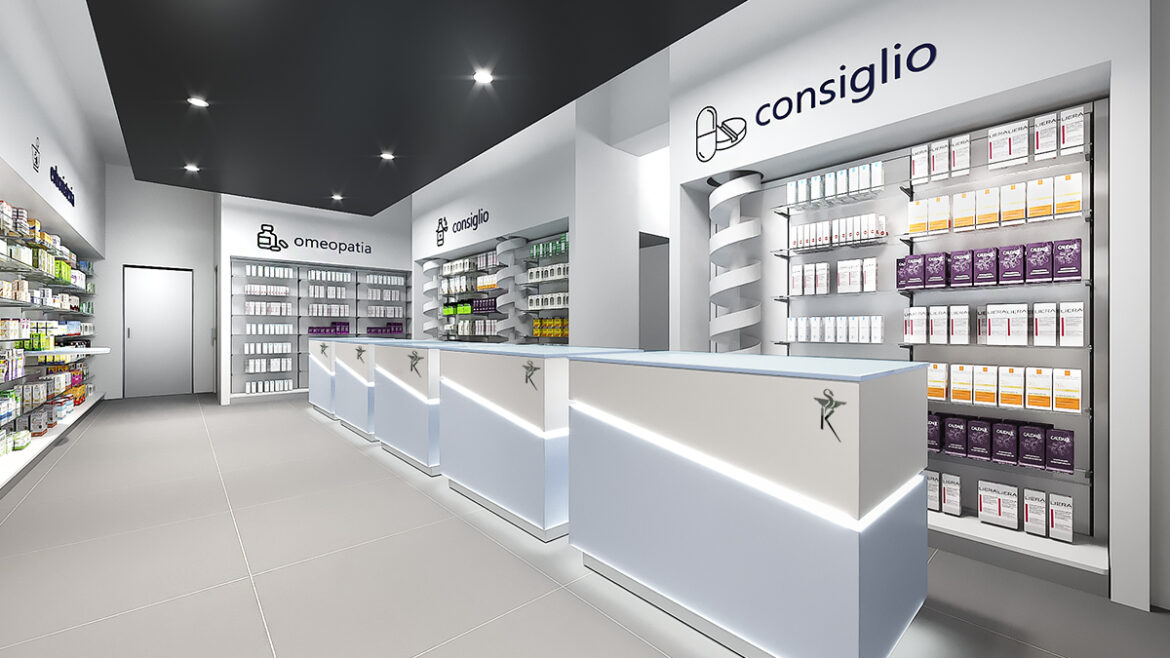 Restyling Arredamento Farmacia dei Promontori Dott. Breheret